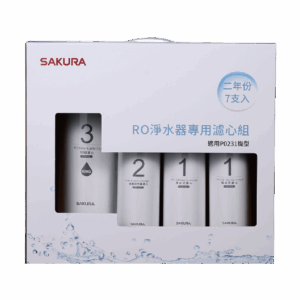 替換濾心組｜F0194 RO淨水器專用濾心組600G(兩年份7支入)【櫻花SAKURA】【適用P0231】