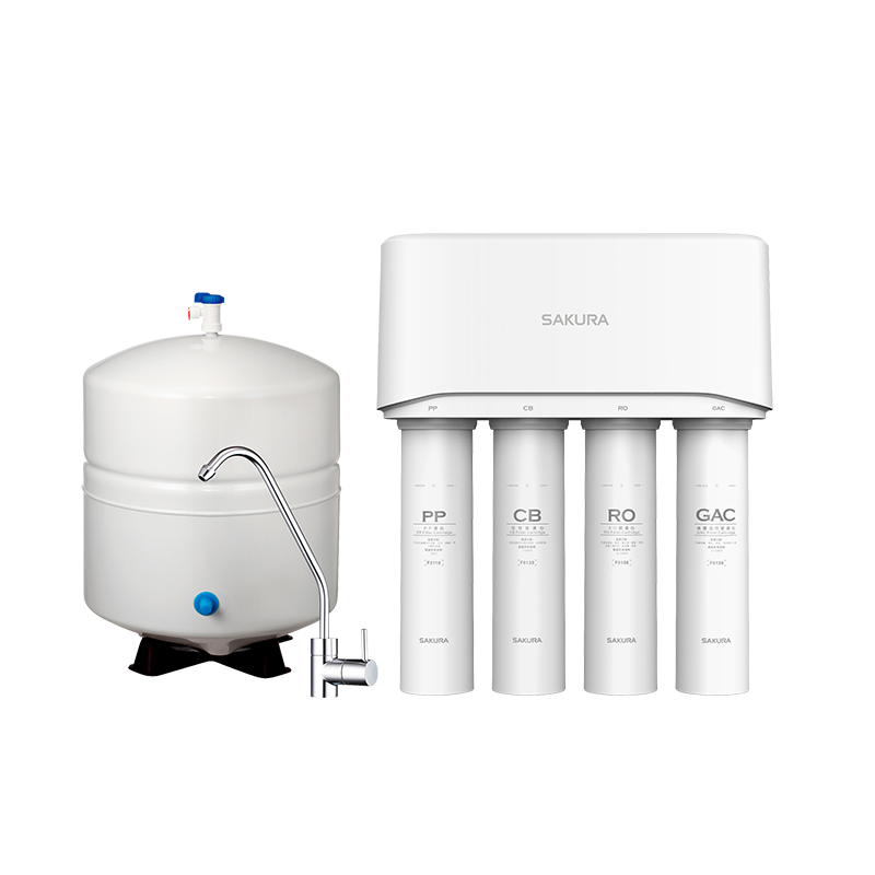 帶桶式RO逆滲透｜P0121 標準型RO淨水器【櫻花】【經典款】