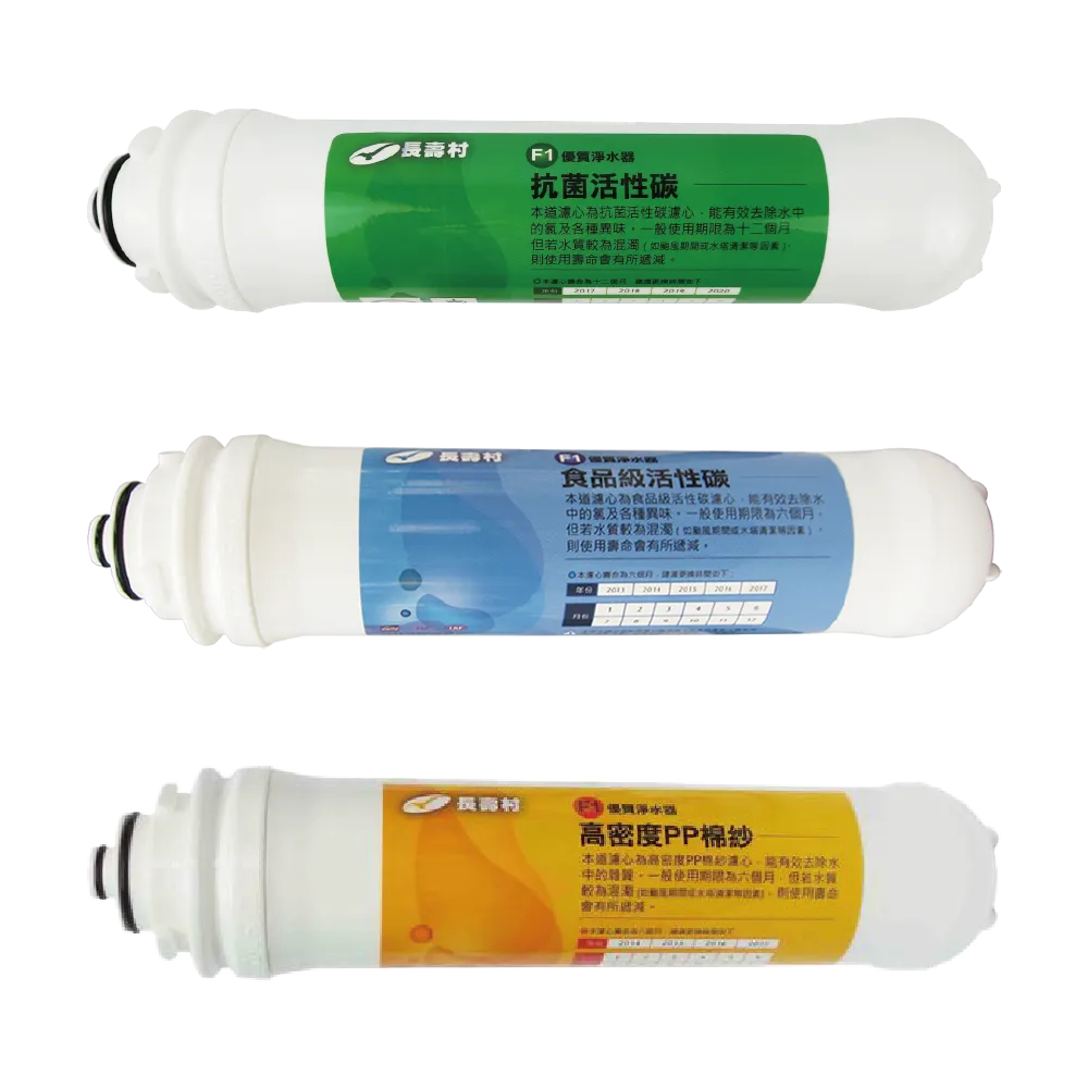 替換濾心｜F1型卡式濾心 / NSF認證【長壽村】